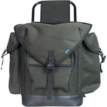 Loden Jagdrucksack mit Stuhl
